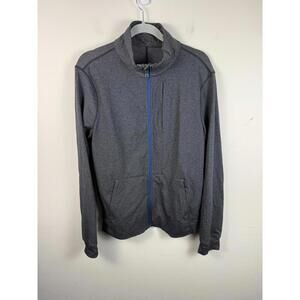 Lululemon Men's PrePost Jacket Heathered Black Gray Size M Full Zip